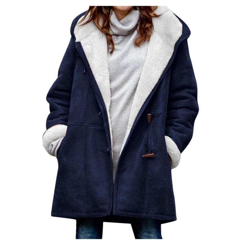 Women's Jackets Plus Size 5XL Womens Loose Velvet Autumn Winter Fashion Horn Buckle Pocket Overcoat Female Casual Hooded Warm Coats, Black;brown
Women's Jackets Plus Size 5XL Womens Loose Velvet Autumn Winter Fashion Horn Buckle Pocket Overcoat Female Casual Hooded Warm Coats, Black;brown