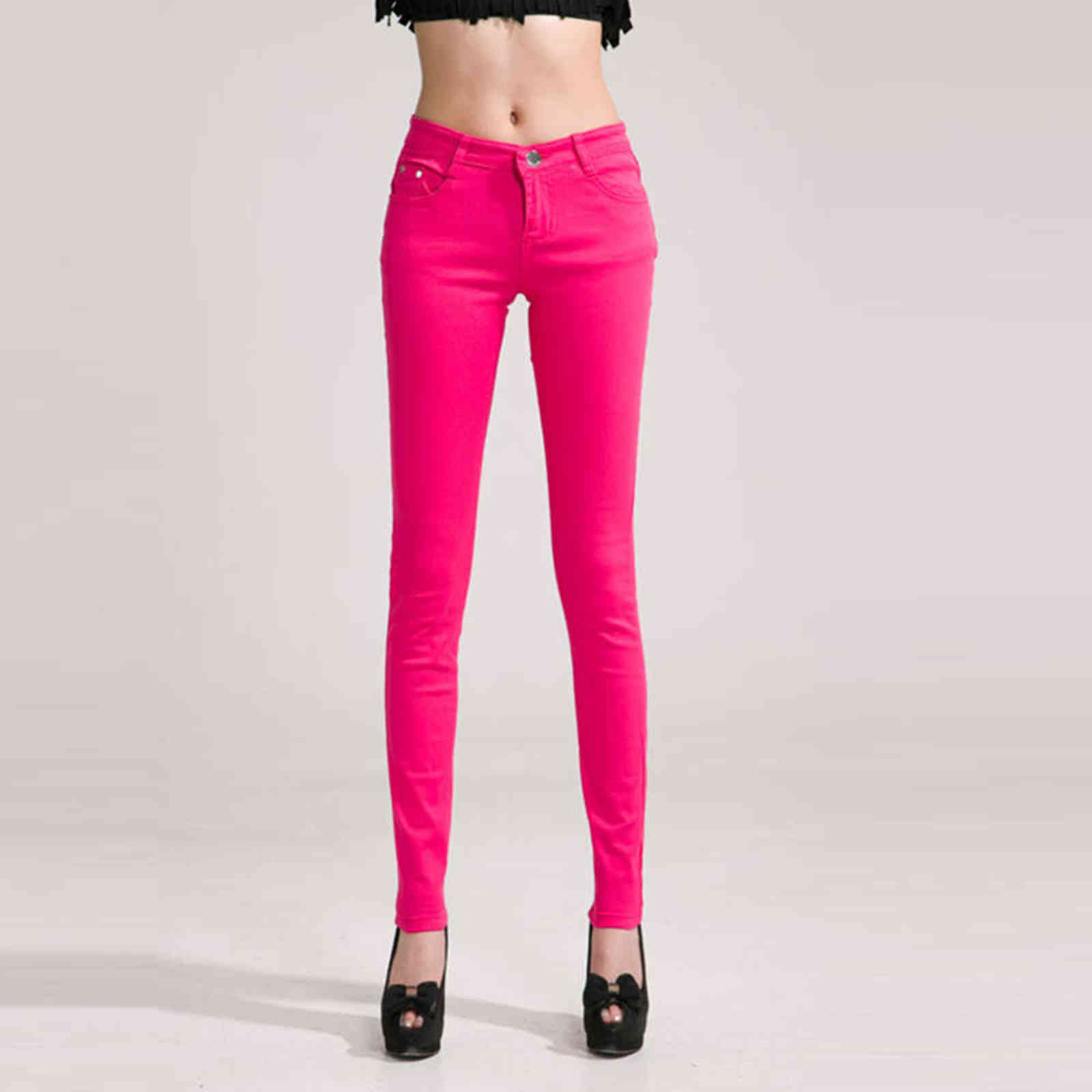 Trousers Women Pants Casual Pencil women Slim Stretch White Jeans pantalones mujer 211115