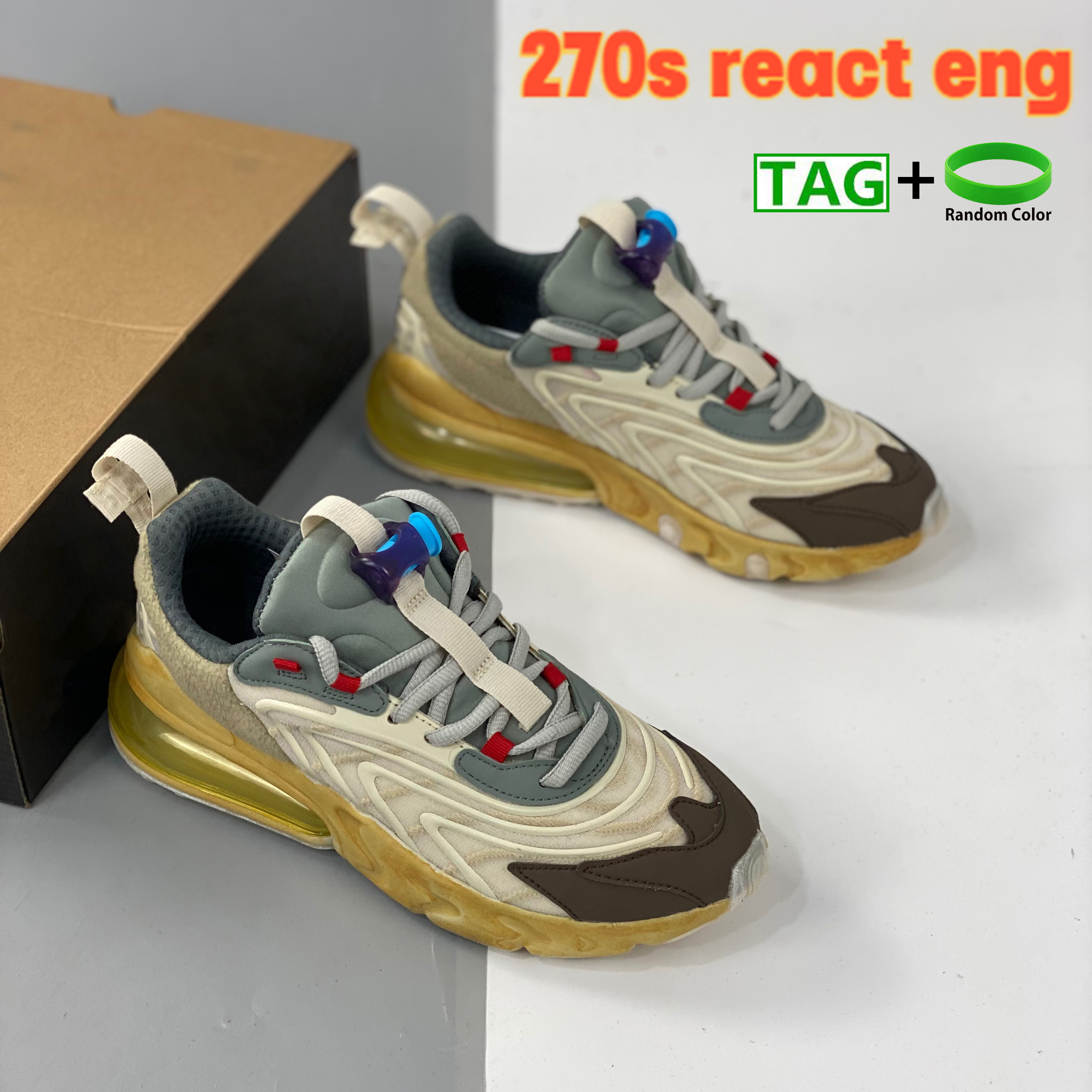 Fashion Men Women Running Shoes 270s React Eng Cactus Trails Classic Outdoor Sneakers Mens Cushion Designer Sports Trainers US 5.5-11, Bubble wrap packaging
Fashion Men Women Running Shoes 270s React Eng Cactus Trails Classic Outdoor Sneakers Mens Cushion Designer Sports Trainers US 5.5-11, Bubble wrap packaging