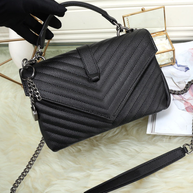 High Quality Women Shoulder handbag colors feminine clutch tote bags Messenger Bag Shopping Key Purse 24cm, Black-sliver
High Quality Women Shoulder handbag colors feminine clutch tote bags Messenger Bag Shopping Key Purse 24cm, Black-sliver