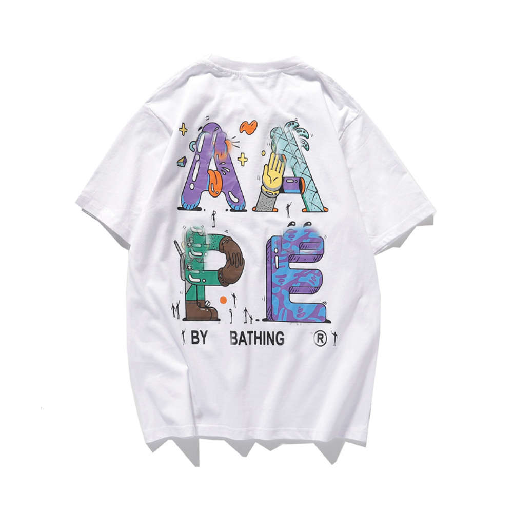 Free Men's Alphabetic Short Sleeve T-Shirt 21APE Fashion Brand Loose Trend for Summer Fans, White;black
Free Men's Alphabetic Short Sleeve T-Shirt 21APE Fashion Brand Loose Trend for Summer Fans, White;black