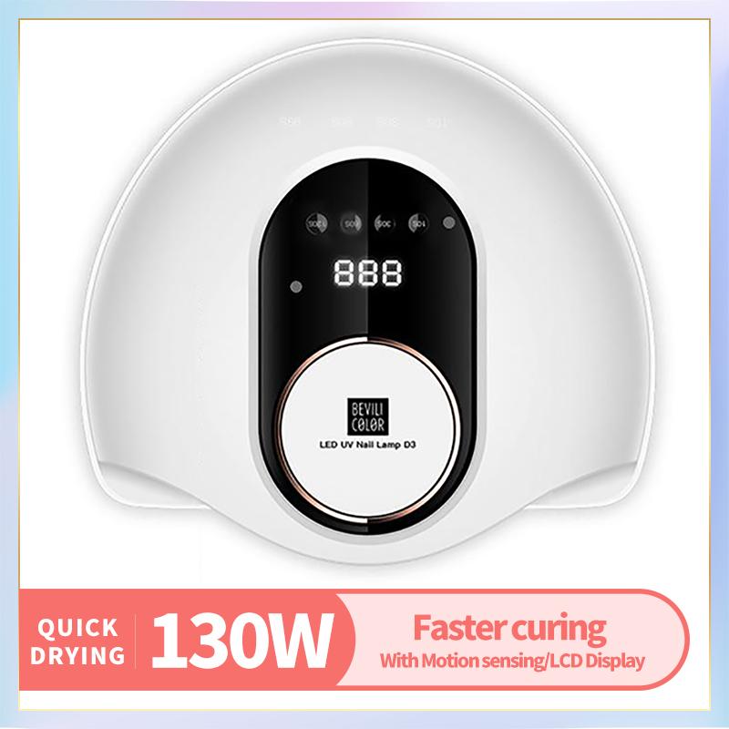 Nail Dryers Professional 130W Dryer Powerful UV LED Lamp Manicure Apparatus Potherapy Quick-drying Gel