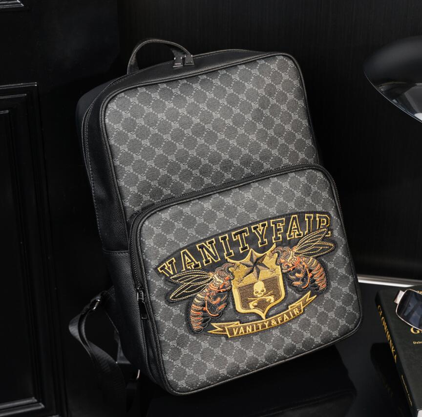 Wholesale factory men leather shoulder bag street personalized embroidery backpack outdoor leisure plaid travel backpacks bulk printed polka dot handbag, Black
Wholesale factory men leather shoulder bag street personalized embroidery backpack outdoor leisure plaid travel backpacks bulk printed polka dot handbag, Black