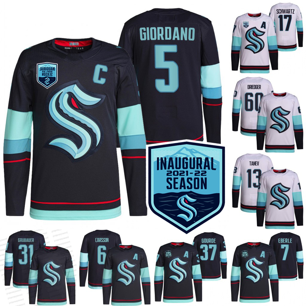 Mark Giordano Seattle Kraken 2021-22 Inaugural Season Jersey Philipp Grubauer Yanni Gourde Jaden Schwartz Adam Larsson Tanev Eberle Jared McCann Riley Sheahan Dunn, White mens s-3xl
Mark Giordano Seattle Kraken 2021-22 Inaugural Season Jersey Philipp Grubauer Yanni Gourde Jaden Schwartz Adam Larsson Tanev Eberle Jared McCann Riley Sheahan Dunn, White mens s-3xl