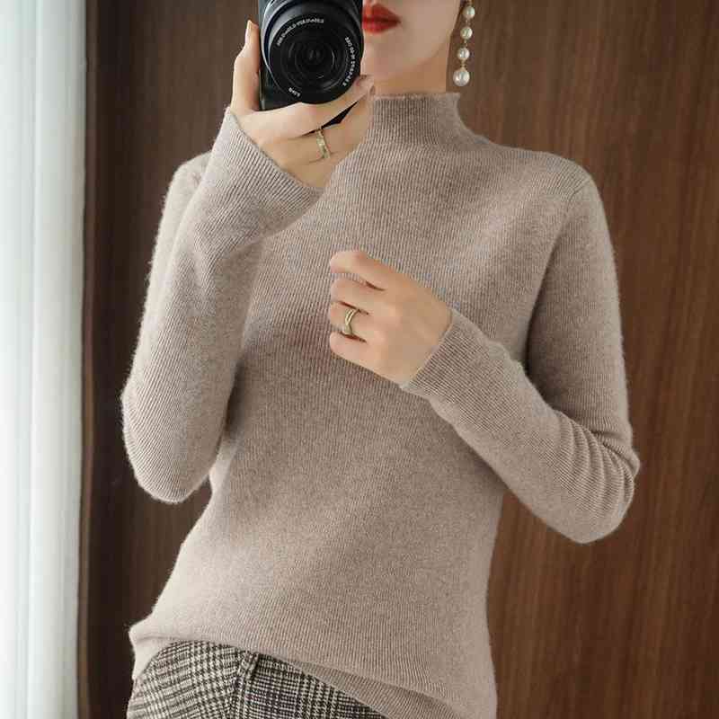 Women's Sweaters 2021 Medium turtleneck ladies'cashmere jumpers winter cashmere mesh long female sleeve thick pullover's, Black
Women's Sweaters 2021 Medium turtleneck ladies'cashmere jumpers winter cashmere mesh long female sleeve thick pullover's, Black