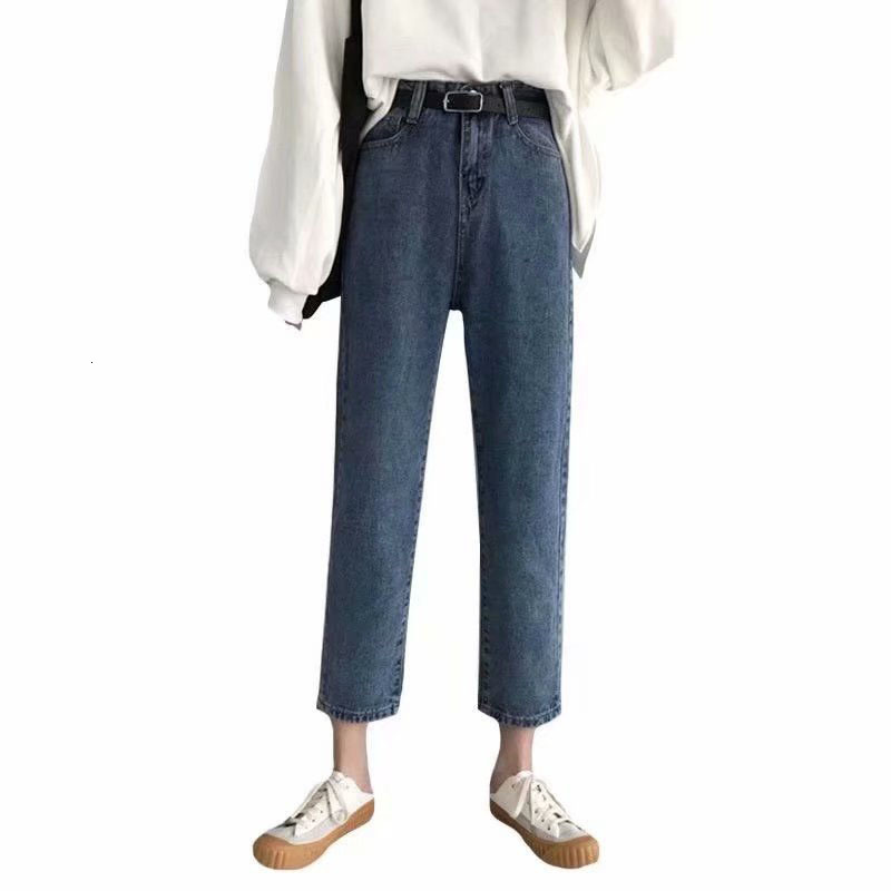 Women's Jeans High-waisted denim jeans for female students summer Korean all-match thin tall loose wide-leg straight ankle length, Blue
Women's Jeans High-waisted denim jeans for female students summer Korean all-match thin tall loose wide-leg straight ankle length, Blue
