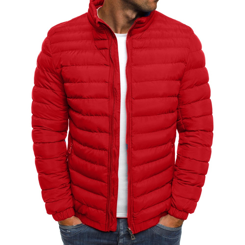 Winter Men Outwear Jackets Coats Blousons Long Sleeve Stand Collar Solid Color Zipper Cardigan Greatcoat Surcoat9274830