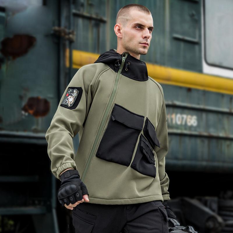 Hunting Jackets FREE SOLDIER Outdoor Soft Shell Jacket Men' Tide Brand Autumn And Winter Warmth Waterproof Fleece, Black
Hunting Jackets FREE SOLDIER Outdoor Soft Shell Jacket Men' Tide Brand Autumn And Winter Warmth Waterproof Fleece, Black