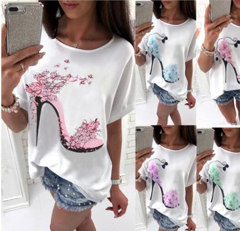 womens t shirt solid cotton linen short sleeve high heels printed beach fashion drop, White
womens t shirt solid cotton linen short sleeve high heels printed beach fashion drop, White
