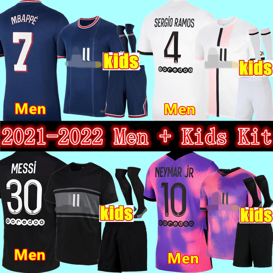 21 22 MESSI MBAPPE Soccer Jerseys 2021 SERGIO RAMOS DI MARIA Jersey 2022 VERRATTI SARABIA KEAN Football Shirt aldult Men + Kids Kit youth uniforms, Black
21 22 MESSI MBAPPE Soccer Jerseys 2021 SERGIO RAMOS DI MARIA Jersey 2022 VERRATTI SARABIA KEAN Football Shirt aldult Men + Kids Kit youth uniforms, Black
