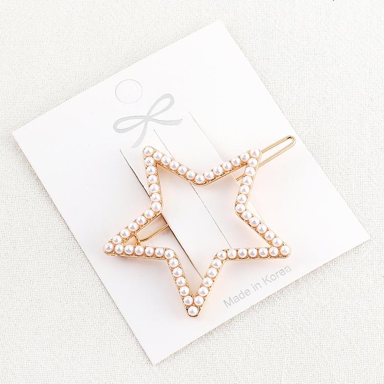 Hair Clips & Barrettes Fashion Pearl Star Clip For Women Girls Elegant Korean Design Snap Barrette Stick Hairpin Styling Accessories 138162, Golden;silver
Hair Clips & Barrettes Fashion Pearl Star Clip For Women Girls Elegant Korean Design Snap Barrette Stick Hairpin Styling Accessories 138162, Golden;silver