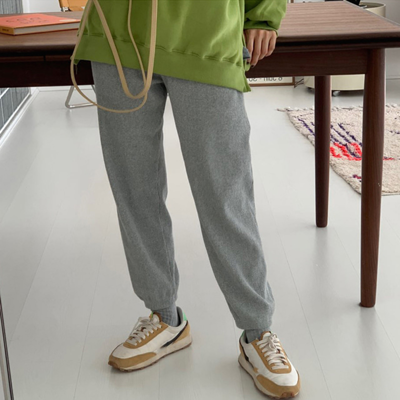 Nomikuma Women Pants Korean Causal Solid Autumn Winter Trousers New Leisure Harem Pants Mujer Pantalones 6D342 210427