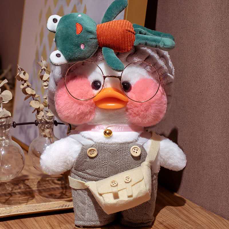 30cm Kawaii Plushie LaLafanfan Cafe Duck Toys Stuffed Animal Duck Plush Gifts for Girls Kids Birthday Christmas Present
30cm Kawaii Plushie LaLafanfan Cafe Duck Toys Stuffed Animal Duck Plush Gifts for Girls Kids Birthday Christmas Present