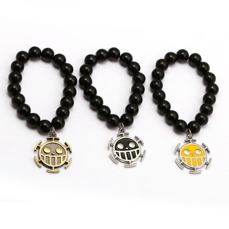 Charm Bracelets Anime ONE PIECE Trafalgar Law Logo Handmade Natural Black Onyx Beads Bracelet Men Women Bangle Jewelry
Charm Bracelets Anime ONE PIECE Trafalgar Law Logo Handmade Natural Black Onyx Beads Bracelet Men Women Bangle Jewelry