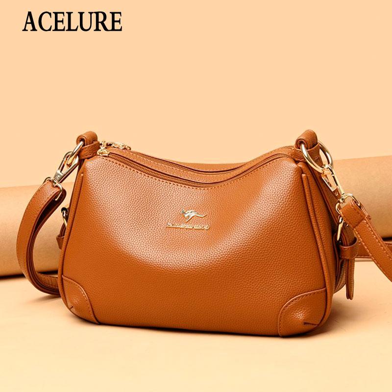 Evening Bags ACELURE Solid Color Soft PU Leather Women Shoulder Crossbody High Capacity Zipper Messenger Ladies Shopping Purse
Evening Bags ACELURE Solid Color Soft PU Leather Women Shoulder Crossbody High Capacity Zipper Messenger Ladies Shopping Purse