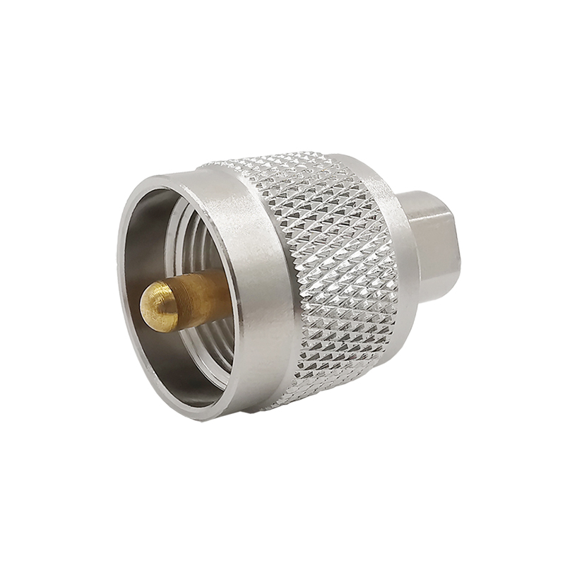 wholesale BNC Connector 1PCS UHFFMEMalePlug to UHF PL259 PL-259 Male Plug Straight RF Coaxial Converter Adapter for CB Ham Radio Antenna