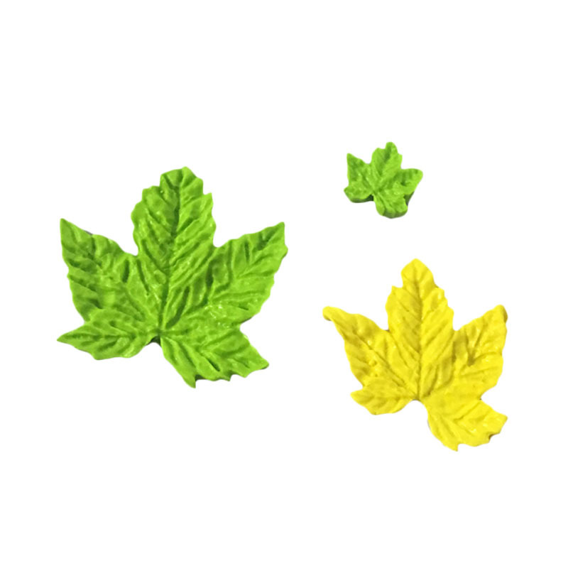 Maple Leaves Shape Cake Sugar Silicone Mold Baking Mould Tools Kitchen Chocolate Sugarcraft Good Quality Free shipping