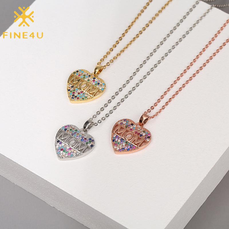 Pendant Necklaces FINE4U N839 Infinity Love Heart With Mom English Letter Necklace Mother's Day Birthday Jewelry Gift
Pendant Necklaces FINE4U N839 Infinity Love Heart With Mom English Letter Necklace Mother's Day Birthday Jewelry Gift