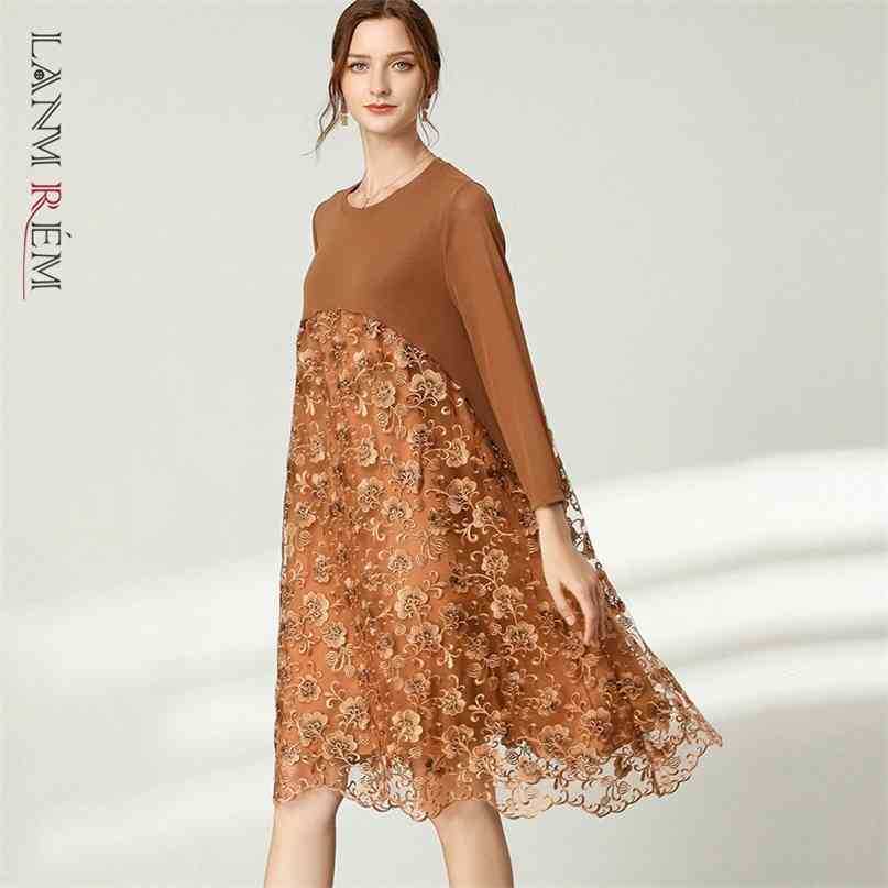 Women Black Big Size Embroidery Hollow Out Midi Dress Round Neck Long Sleeve Loose Fashion Spring Autumn 2E1066 210526
Women Black Big Size Embroidery Hollow Out Midi Dress Round Neck Long Sleeve Loose Fashion Spring Autumn 2E1066 210526