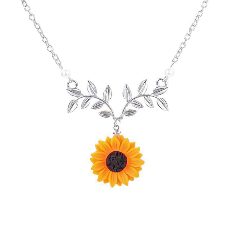 Pendant Necklaces Creative Imitation Pearl Harajuku Necklace Clavicle Chain Accessories Jewelry Delicate Sunflower For Women
Pendant Necklaces Creative Imitation Pearl Harajuku Necklace Clavicle Chain Accessories Jewelry Delicate Sunflower For Women