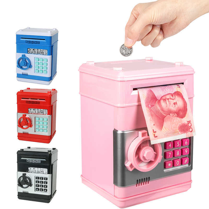 Electronic Piggy Bank ATM Password Money Box Cash Coins Saving Box ATM Bank Safe Box Automatic Deposit Banknote Christmas Gift X0726
Electronic Piggy Bank ATM Password Money Box Cash Coins Saving Box ATM Bank Safe Box Automatic Deposit Banknote Christmas Gift X0726