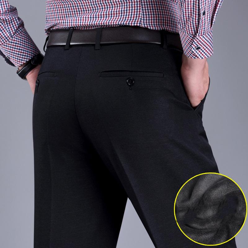 Middle-aged Men Thickening Dress Trousers Autumn Winter Wash And Wear Thick Fleece Straight Suit Pants Business Casual Men's Suits & Blazers, 155 navy
Middle-aged Men Thickening Dress Trousers Autumn Winter Wash And Wear Thick Fleece Straight Suit Pants Business Casual Men's Suits & Blazers, 155 navy