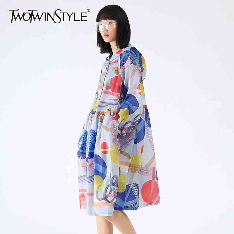 Print Casual Coat For Women V Neck Puff Long Sleeve Zipper Hit Color Coats Females Summer Clothing Fashion 210524, Aspicture
Print Casual Coat For Women V Neck Puff Long Sleeve Zipper Hit Color Coats Females Summer Clothing Fashion 210524, Aspicture