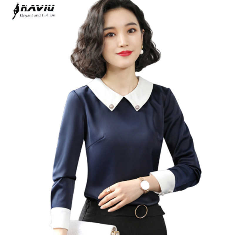 Naviu Arrives High Quality Satin Blouse Elegant Fashion Patchwork Shirt For Office Lady Formal Tops 210604, White
Naviu Arrives High Quality Satin Blouse Elegant Fashion Patchwork Shirt For Office Lady Formal Tops 210604, White
