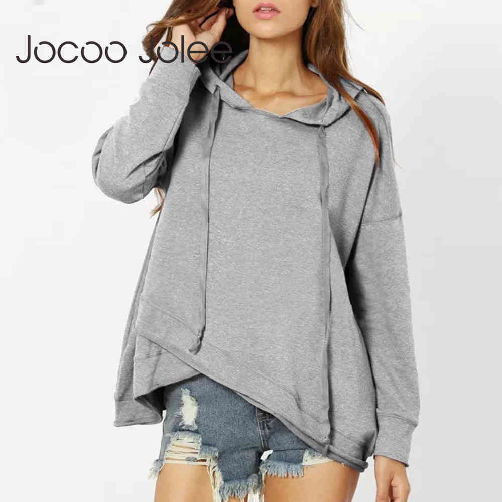 Women Autumn Casual Solid Loose Hoodies Long Sleeve Streetwear Plus Size Sweatshirts Vintage Pullover 210428