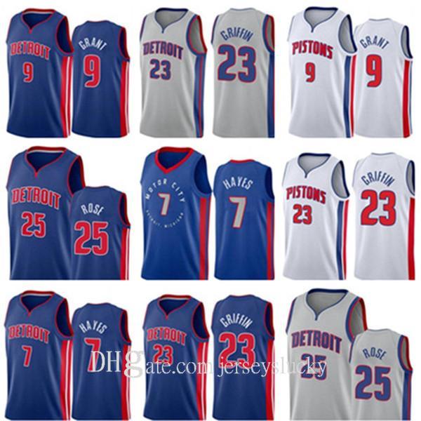 2021 City Blue Blake 23 Griffin Killian 7 Hayes Derrick 25 Rose Basketball Jerami 9 Grant Jerseys Edition White Grey Red jersey Size S-2XL, Black
2021 City Blue Blake 23 Griffin Killian 7 Hayes Derrick 25 Rose Basketball Jerami 9 Grant Jerseys Edition White Grey Red jersey Size S-2XL, Black