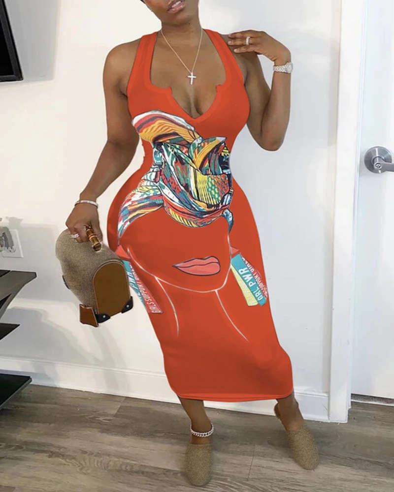 Casual Dresses women' positioning cartoon printed svels drs, White 
Casual Dresses women' positioning cartoon printed svels drs, White