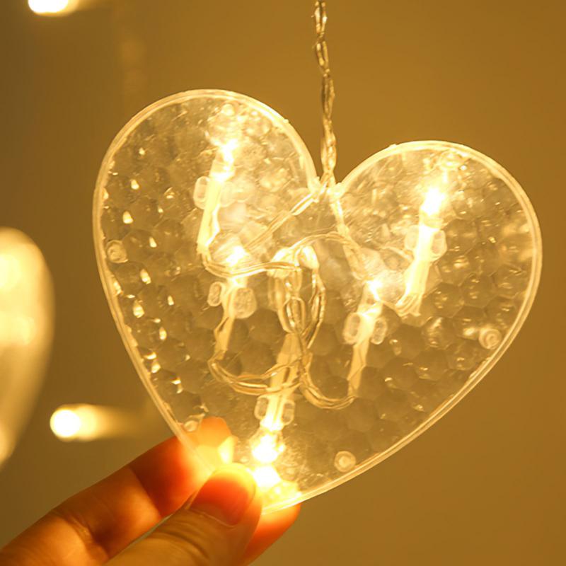 Strings Color/Warm White LED Heart Curtain String Lights Christmas Fairy Valentine Party Home Wedding Year Decor
Strings Color/Warm White LED Heart Curtain String Lights Christmas Fairy Valentine Party Home Wedding Year Decor