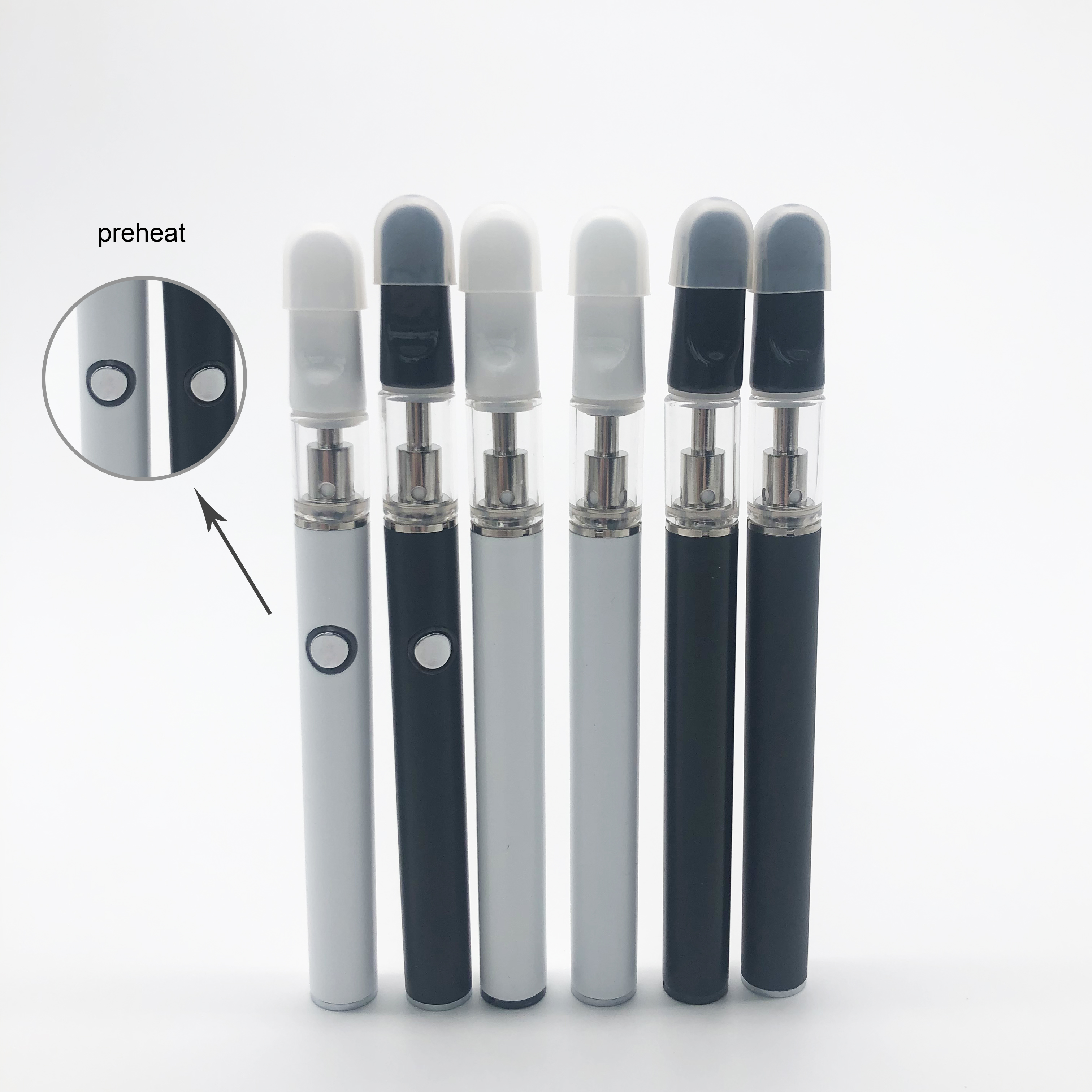 Wholesale Ceramic Metal Cartridge Vape Atomizer 0.5/0.8/1ml Disposable USB rechargable port preheat 510 packaging Thread Coil Oil Tip Smoking Vapes
Wholesale Ceramic Metal Cartridge Vape Atomizer 0.5/0.8/1ml Disposable USB rechargable port preheat 510 packaging Thread Coil Oil Tip Smoking Vapes