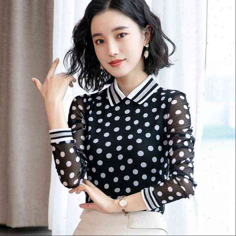 spring autumn style chiffon casual womens shirts peter pan collar dot printed long sleeve blusas dd8875, White
spring autumn style chiffon casual womens shirts peter pan collar dot printed long sleeve blusas dd8875, White