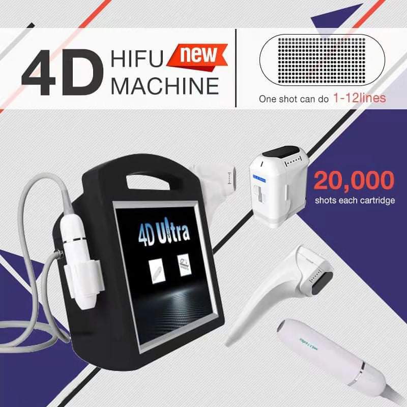High frequency Focused Ultrasound 4Dhifu anti-aging wrinkle double chin removel instrument Eyes Neck skin tightening face lifting firmness12lines hifu