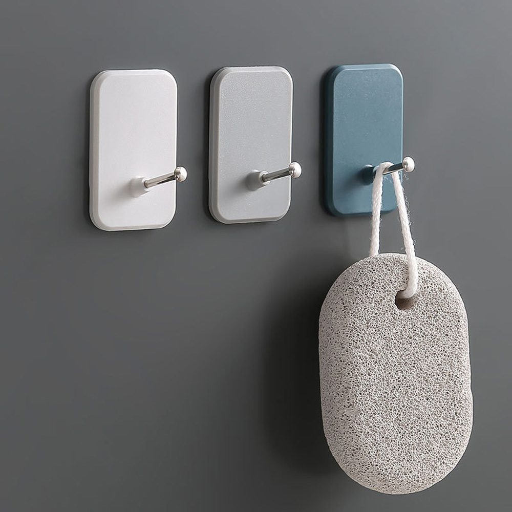2pcs Hooks Wall Hook Rack Hanger Storage Holder Hanging Kitchen Bathroom Clothes Key Towel