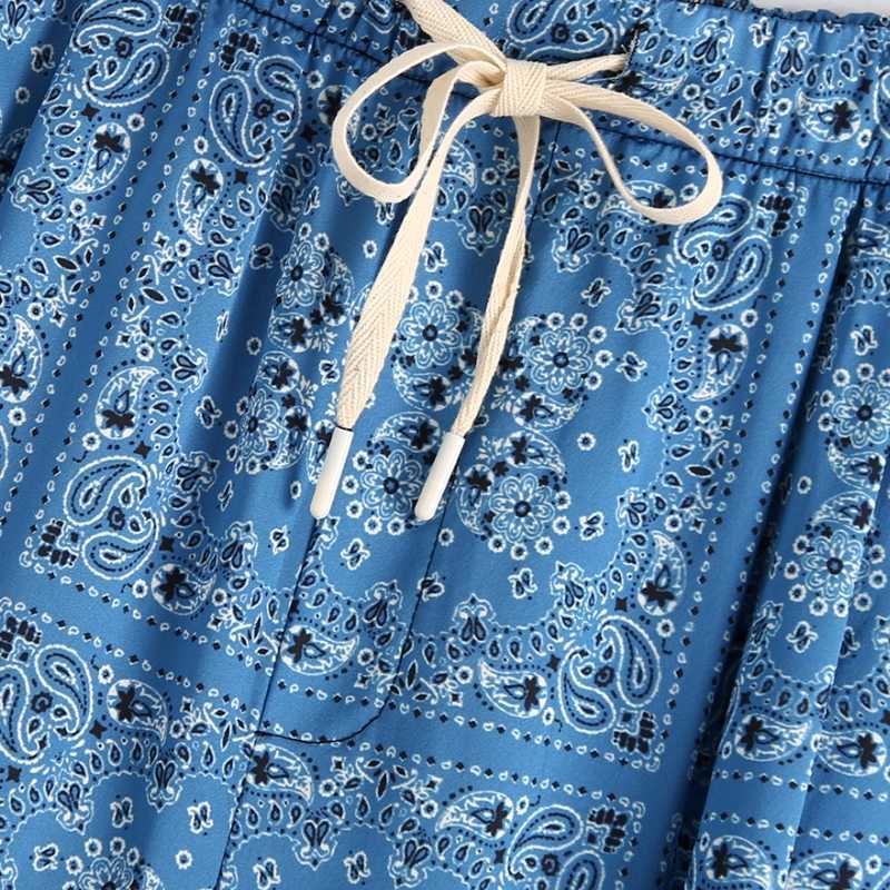 ZEVITY Women vintage patchwork totem flower print harem pants chic bow tie Trousers female pantalones mujer retro pants P952 210603