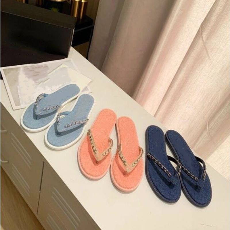 Fashion women's Denim chain slippers herringbone slippers indoor home slippers, Extra shoebox
Fashion women's Denim chain slippers herringbone slippers indoor home slippers, Extra shoebox
