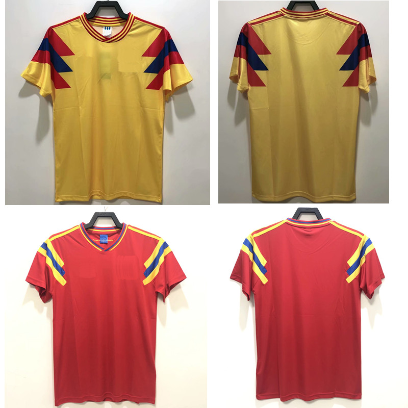 Top 1990 Colombia Retro soccer jerseys VALDERRAMA football shirt GUERRERO jersey ESCOBAR maillot de foot, Colombia1990home
Top 1990 Colombia Retro soccer jerseys VALDERRAMA football shirt GUERRERO jersey ESCOBAR maillot de foot, Colombia1990home