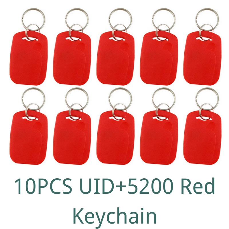 10PCS RFID Smart Dual Frequency Chip Tag 125Khz T5577 EM4305 Rewritable Badge 1356Mhz NFC S50 Clone Copy Token Keychain