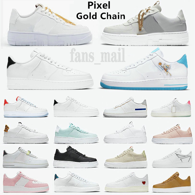 Pixel Gold Chain Low Men Women 1 Running Shoes Fresh Silver Salmon Sail Tan Snake Sketch Platform Black White Leopard Tie Dye Sports Sneakers, Packing;not sold separately
Pixel Gold Chain Low Men Women 1 Running Shoes Fresh Silver Salmon Sail Tan Snake Sketch Platform Black White Leopard Tie Dye Sports Sneakers, Packing;not sold separately