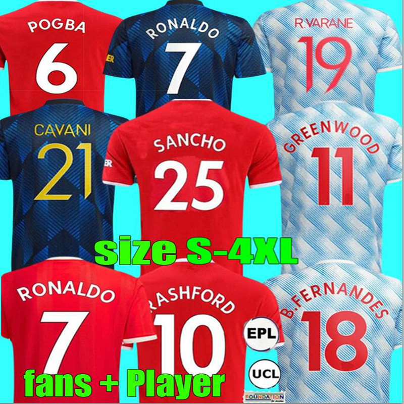 RASHFORD SANCHO soccer jerseys RONALDO 2021 2022 POGBA CAVANI SHAW MAN R.VARANE kids kit 20 21 B.FERNANDES LINGARD GREENWOOD UTD MAGUIRE football shirt men size S - 4XL, Fans home+ucl
RASHFORD SANCHO soccer jerseys RONALDO 2021 2022 POGBA CAVANI SHAW MAN R.VARANE kids kit 20 21 B.FERNANDES LINGARD GREENWOOD UTD MAGUIRE football shirt men size S - 4XL, Fans home+ucl