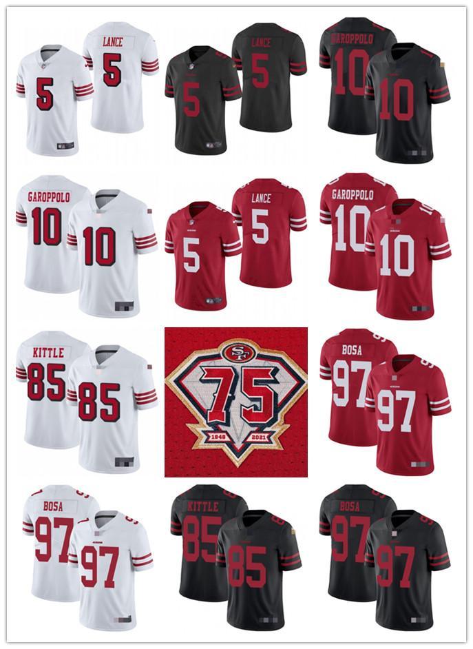 75th Men Women Youth San Francisco49ers85 George Kittle 10 Jimmy Garoppolo 5 Trey Lance 97 Nick Bosa Red Custom Football Jersey, Colour
75th Men Women Youth San Francisco49ers85 George Kittle 10 Jimmy Garoppolo 5 Trey Lance 97 Nick Bosa Red Custom Football Jersey, Colour