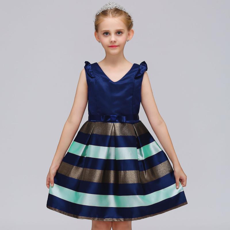 Girl's Dresses Striped Bow Girls Dress Wedding Party Formal For Princess Evening Baby Clothes Costume L-575, Red;yellow
Girl's Dresses Striped Bow Girls Dress Wedding Party Formal For Princess Evening Baby Clothes Costume L-575, Red;yellow