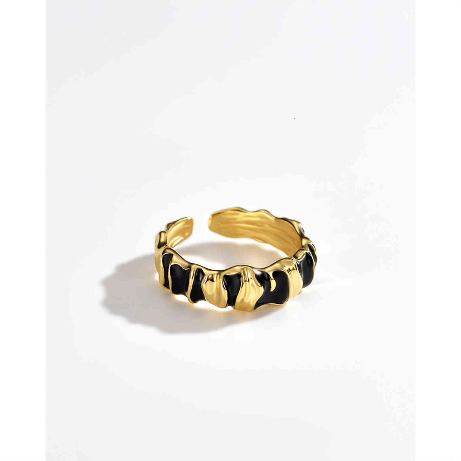Korean Design Wild Snake Ring Pleated Colloidal Sense S925 Sterling Silver Opening Female