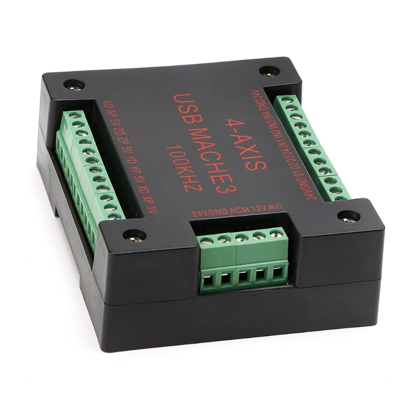 Cnc Usb MACH3 100Khz Breakout Board 4 Axis Interface Driver Motion Controller