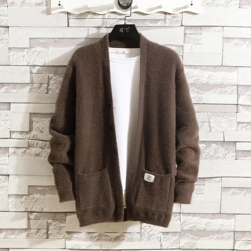 Men's Sweaters Autumn and winter cardigan jacket men's autumn loose sweater mink veet coat men's korean fashion wear clothes, Brown
Men's Sweaters Autumn and winter cardigan jacket men's autumn loose sweater mink veet coat men's korean fashion wear clothes, Brown