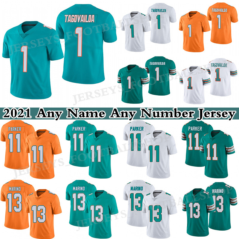 1 Tua Tagovailoa 11 DeVante Parker Football Jersey Dan 13 Marino MiamiDolphinJaylen Waddle 2021 Any Name Any Number Jerseys, White 100th patch youth
1 Tua Tagovailoa 11 DeVante Parker Football Jersey Dan 13 Marino MiamiDolphinJaylen Waddle 2021 Any Name Any Number Jerseys, White 100th patch youth