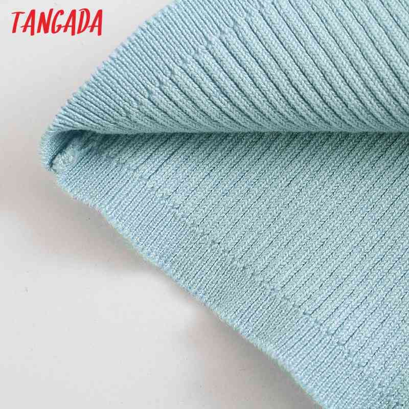 Women Fashion Solid Slim Cropped Knitted Sweater Vintage Long Sleeve Female Pullovers Chic Tops BE479 210416