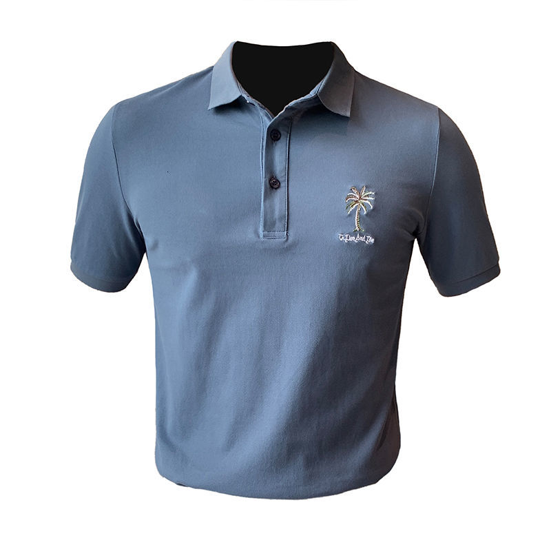 IEFB British Summer Men's Solid Color Polo Shirt Slim Fit Short Sleeve Casual Embroidery Tops Mans Clothing 9Y6678 210524